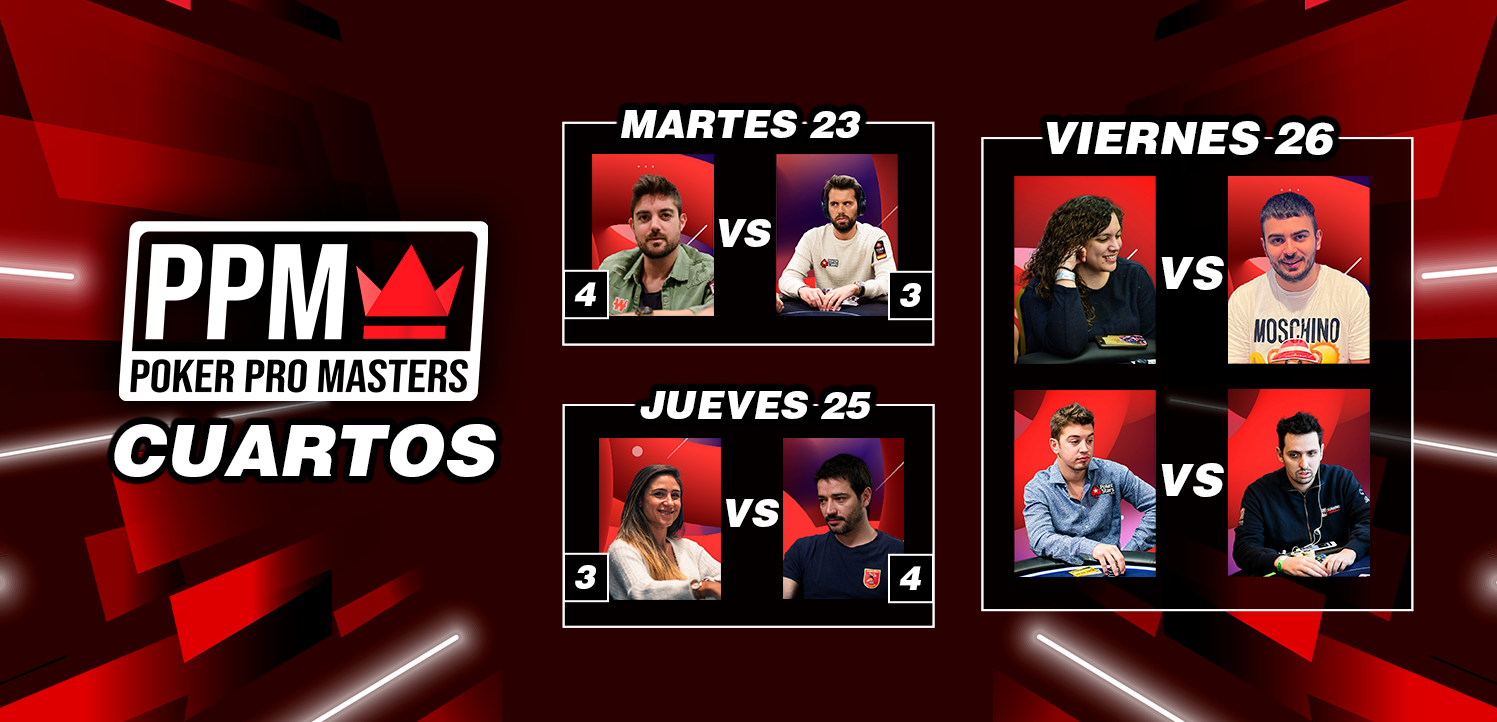 «Que manera de sufrir» Pableras se mete en la Final Four del Poker Pro Masters